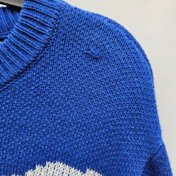 RS blue men's crewneck sweater - Picture 2 of 6